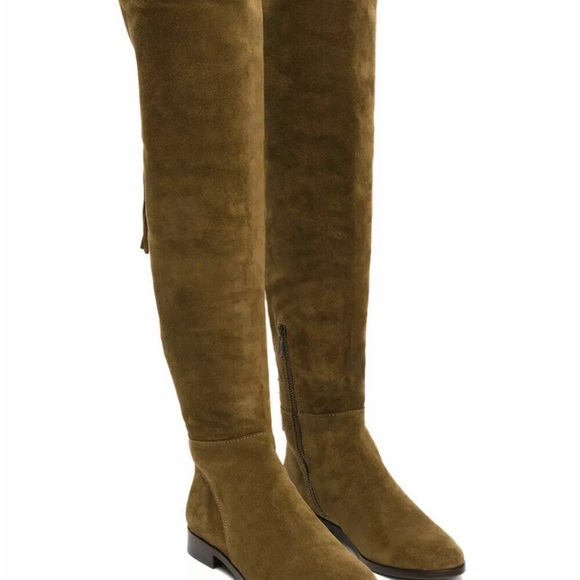 Frye Deep Olive Green Over the Knee Boots - Picture 4 of 9